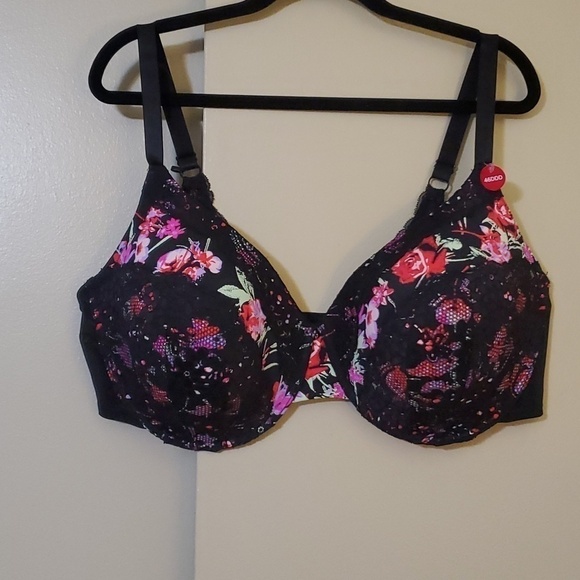 Ashley Stewart Other - Ashley Stewart Floral Underwire Bra Size 46DDD
